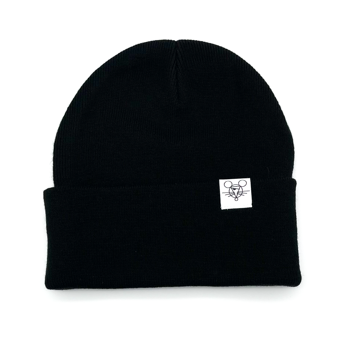Black-Beanie-Front-