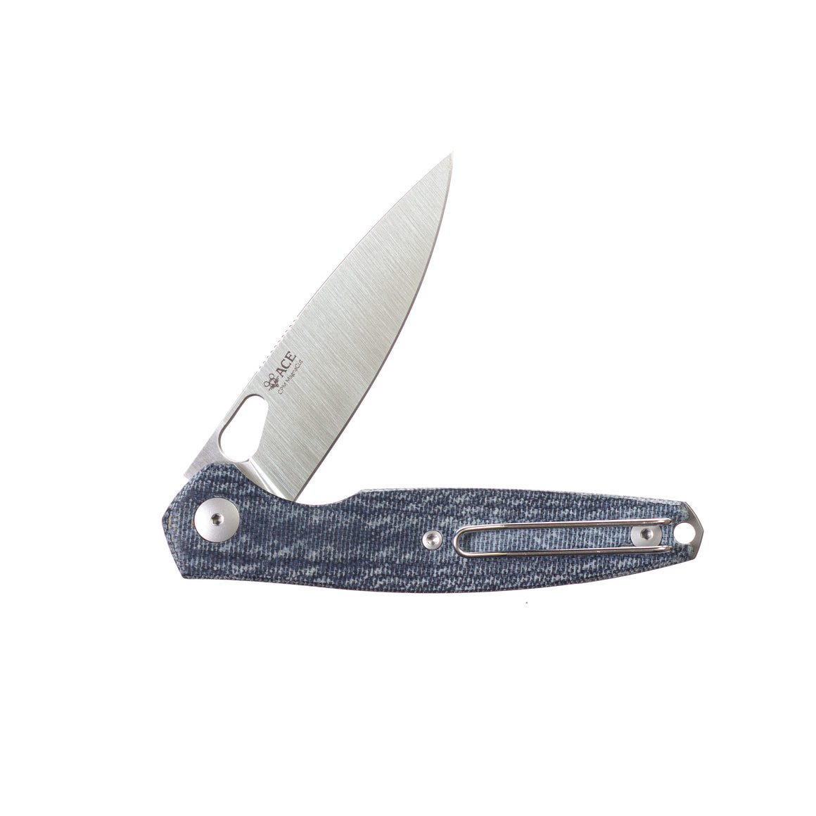 ACE REO - Denim Canvas Micarta
