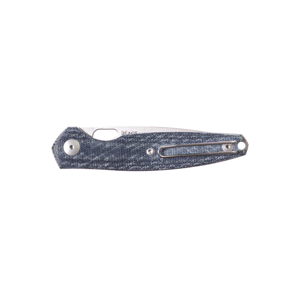 ACE REO - Denim Canvas Micarta
