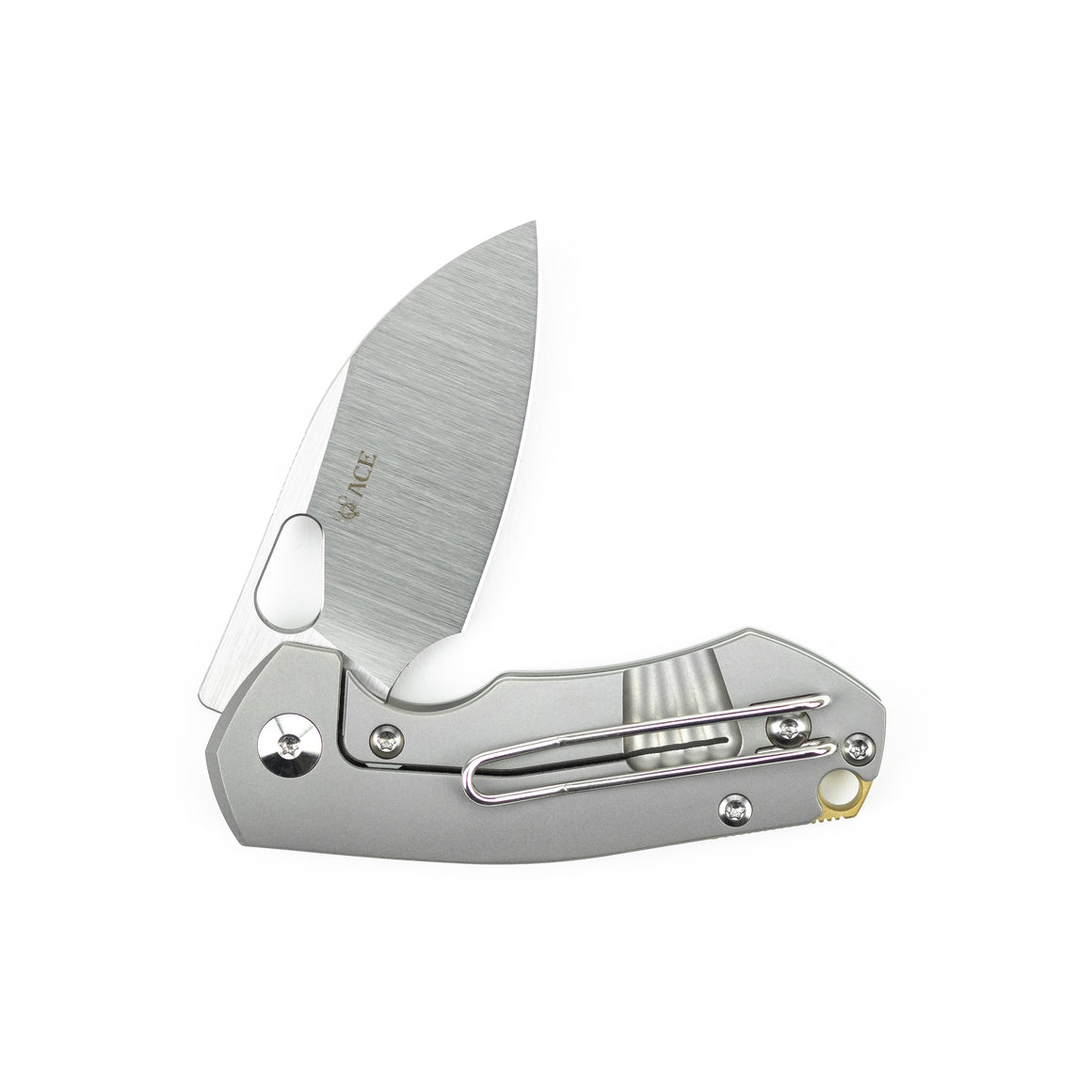 ACE Riv - Titanium - EDC knife - Steel: Elmax blade steel - Satin finish