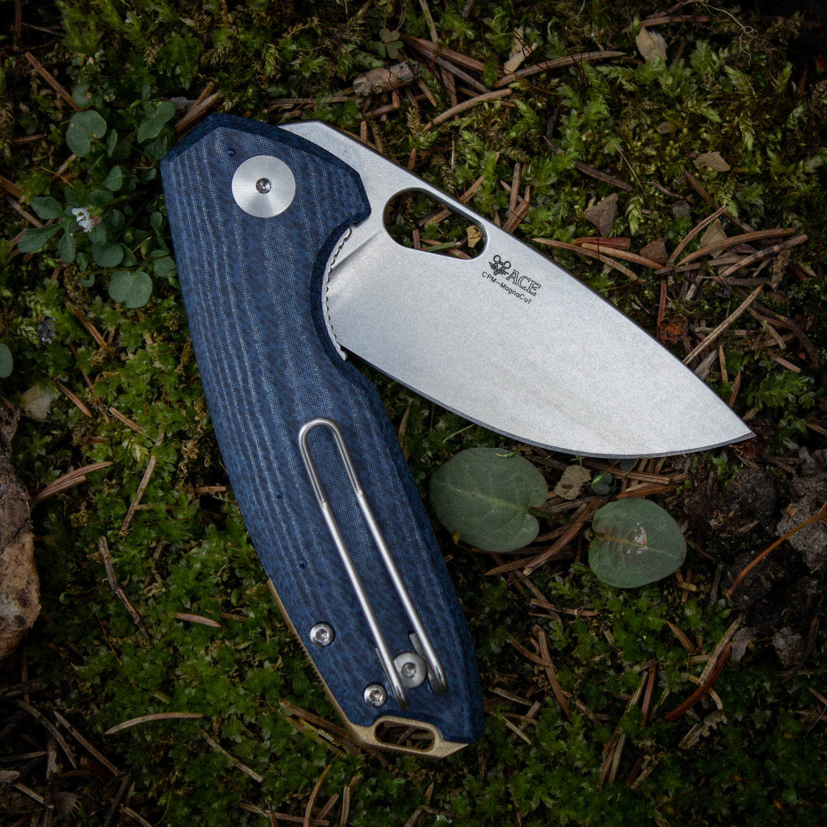 ACE Tribeca - Denim Canvas Micarta