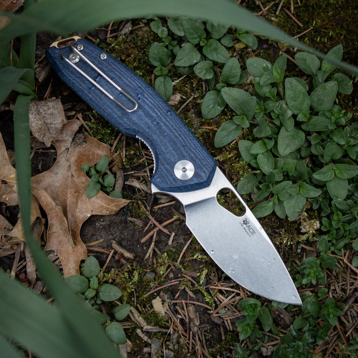 ACE Tribeca - Denim Canvas Micarta