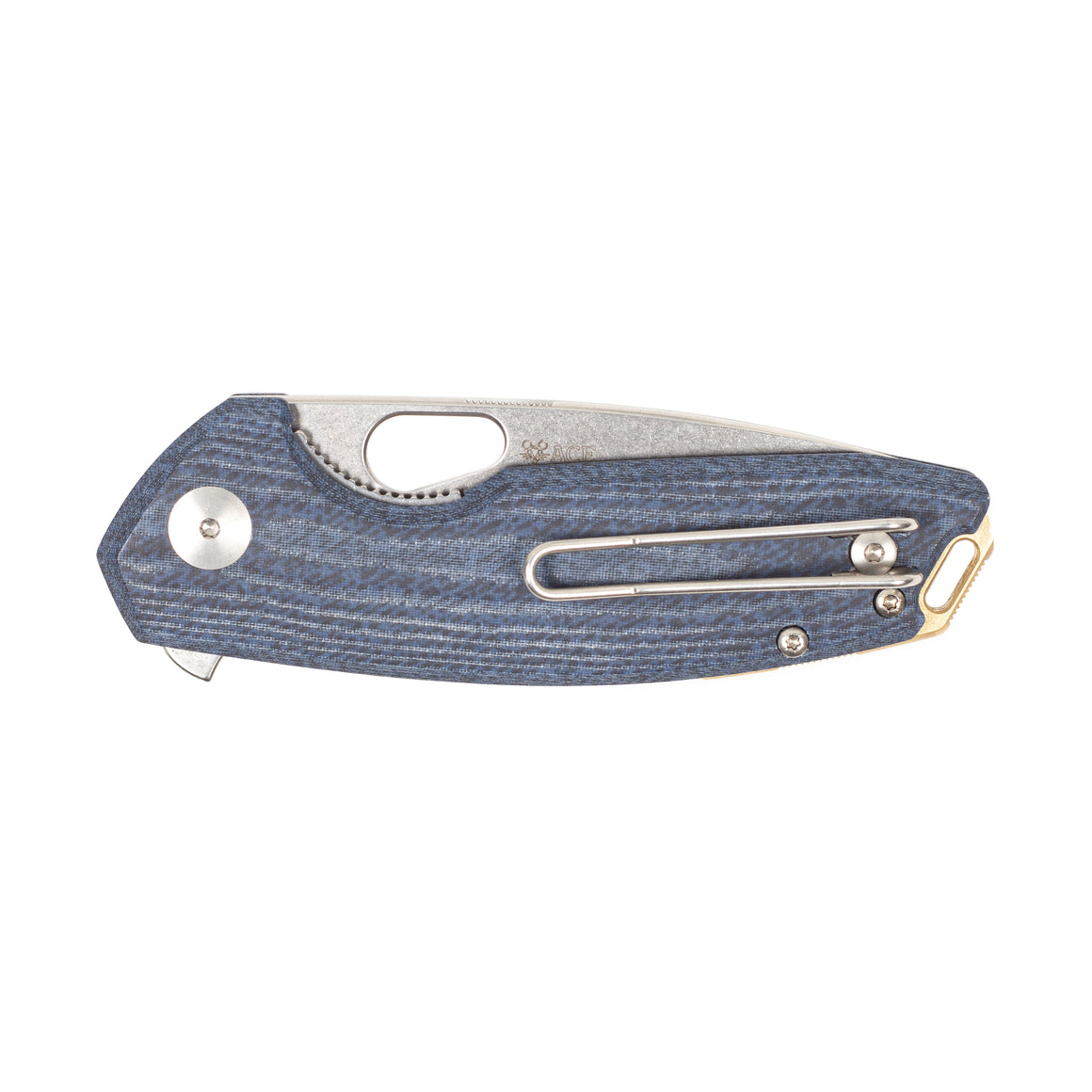 ACE Tribeca - Denim Canvas Micarta