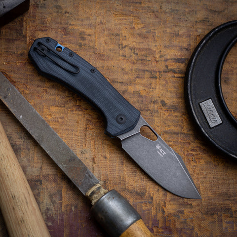 ACE Atelier - Black Canvas Micarta