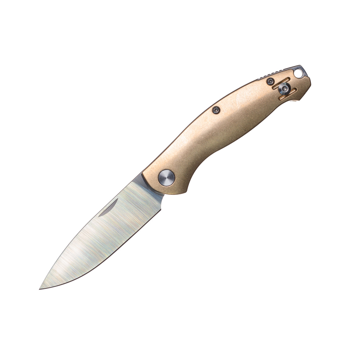 GiantMouse Knives ACE Farley Brass @ SRKT Satin DP Bohler M390 Blade Slip  Joint Manual