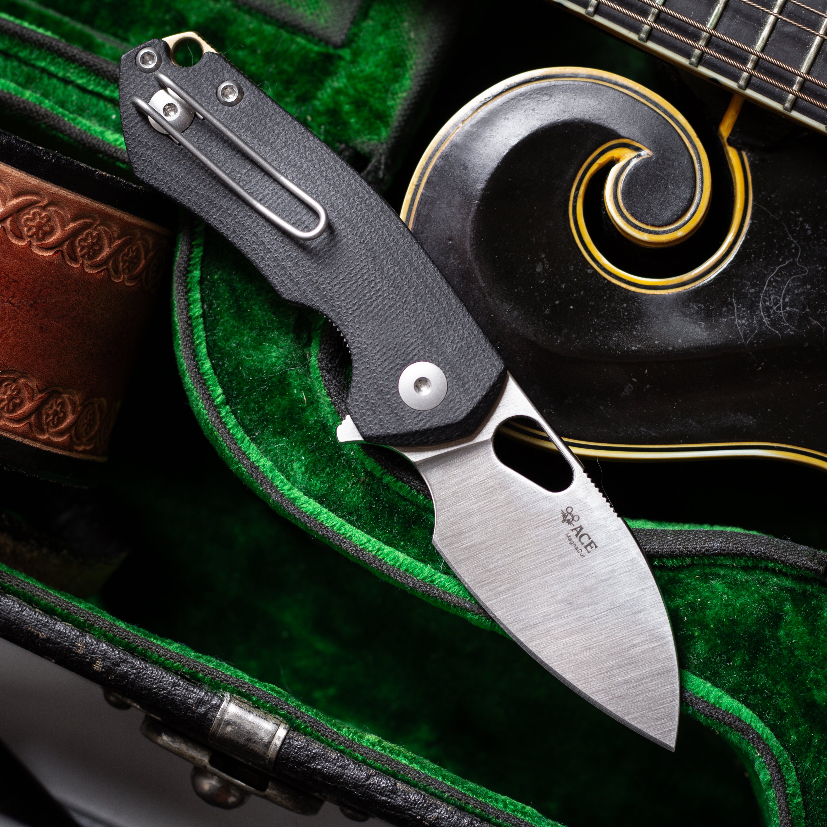 ACE Riv LL - Double Black Canvas Micarta – GMK