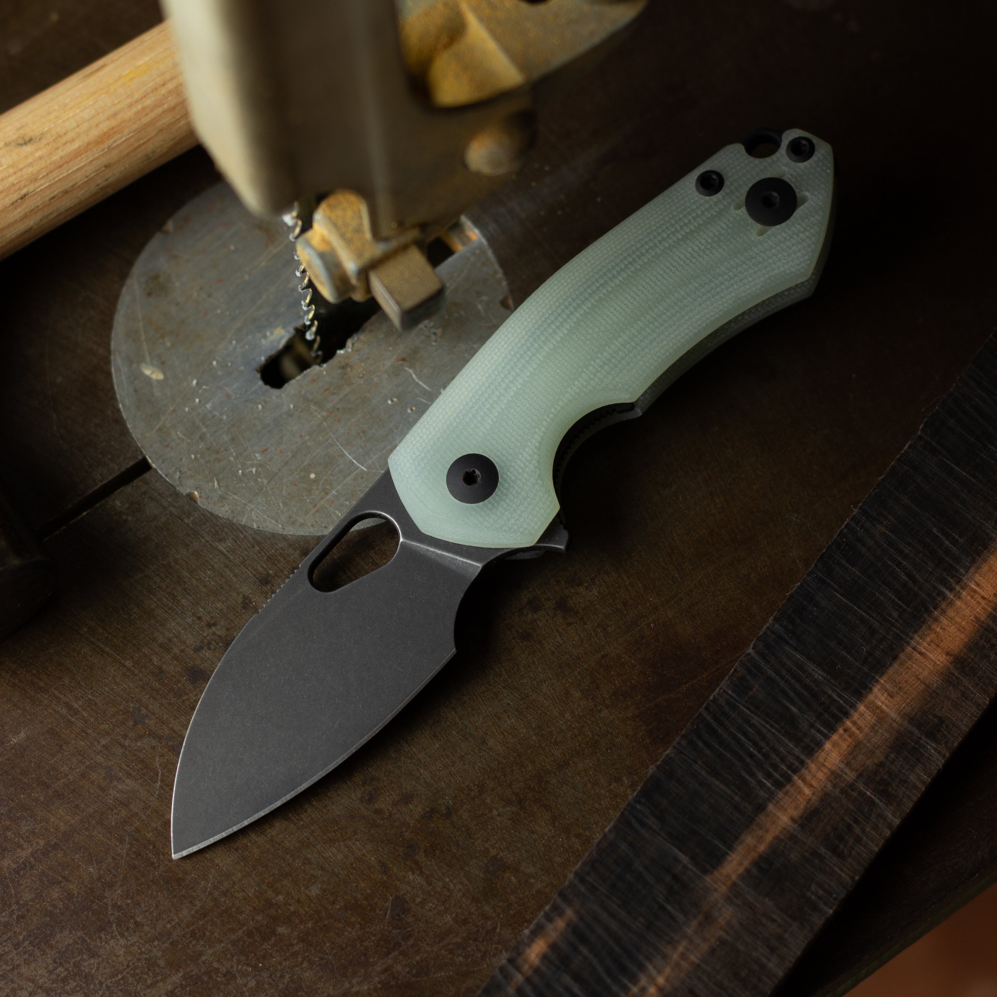 REO‪ ·͜· GiantMouse ACE REO, Black G10 / Stonewash CPM-Magnacut