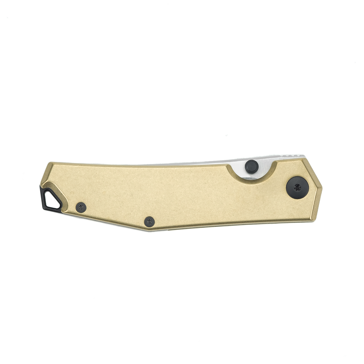 ACE Clyde - Brass EDC knife M390 Blade Steel -  Satin finish - Brass Handle - closed