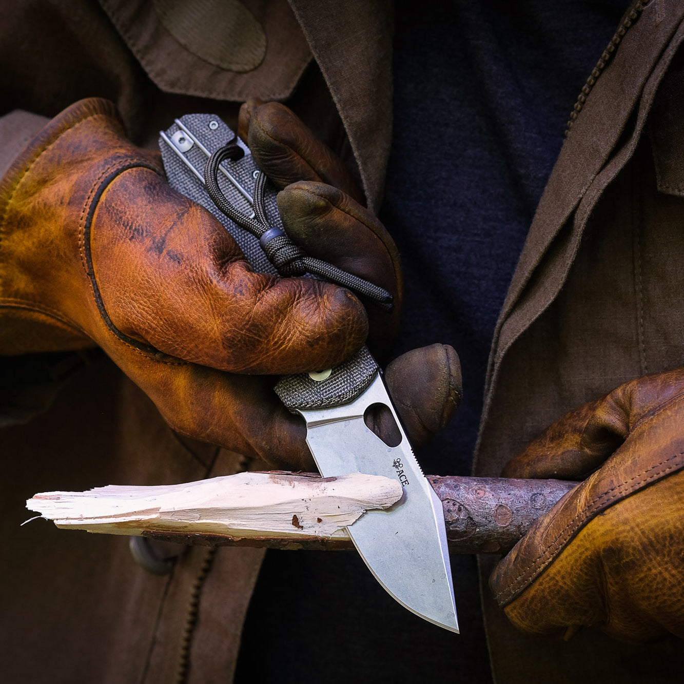 ACE Grand - Green Canvas Micarta - EDC Folding Knife – GMK